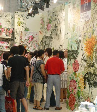 富安娜藝術家紡震撼上海家紡展