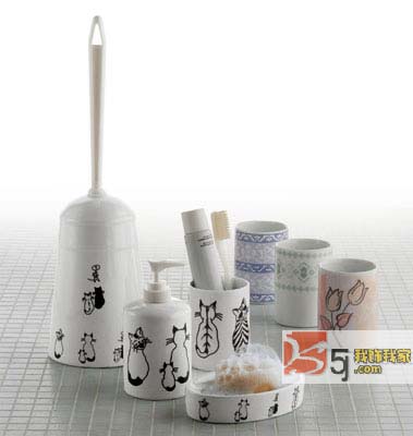 可愛小飾品讓衛浴間情趣倍增