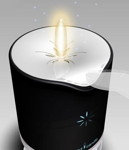 炫彩羞澀的蠟燭