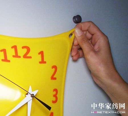 可以隨便拉扯的創意橡膠時鐘