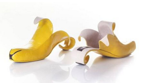 小精靈之靴創意香蕉鞋