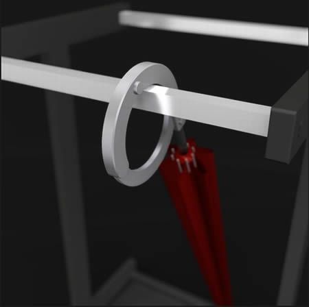 用鑰匙才能拿走的創(chuàng)意雨傘