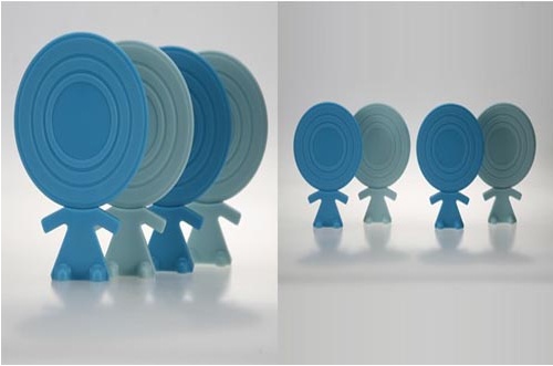 英國創意大頭娃娃杯墊