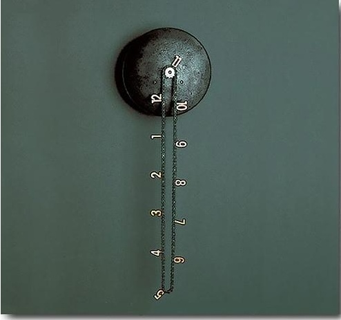 時尚別致的單車鏈條鐘