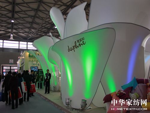 黛富妮家紡用展臺演繹品牌價值