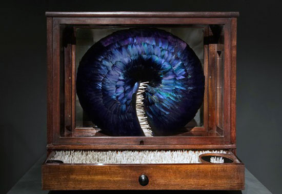 創意主題流動系列羽毛雕塑