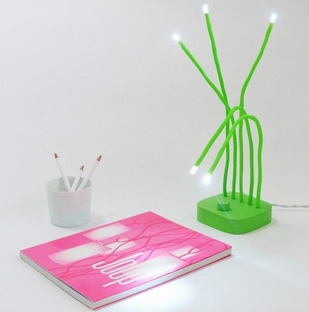 可自由彎曲的家居創意綠草燈