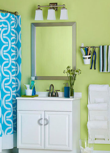 花樣百出的浴室收納柜