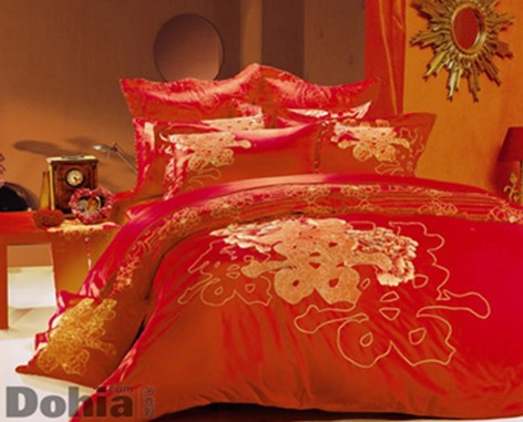 下半年新婚熱六款多喜愛家紡婚慶床品推介