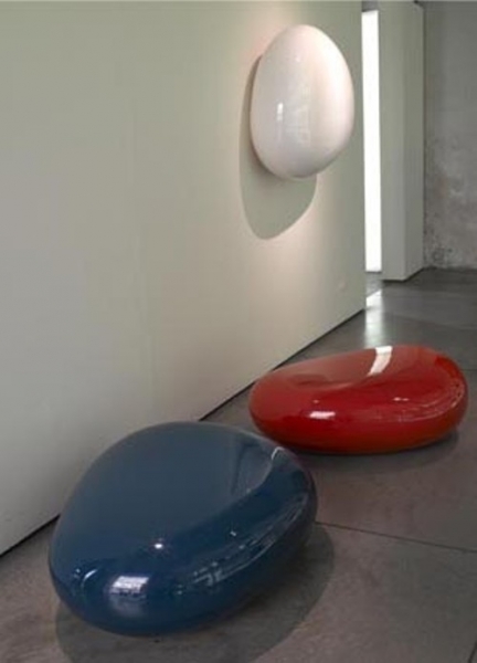 摩登彩繪玻璃纖維多功能咖啡桌