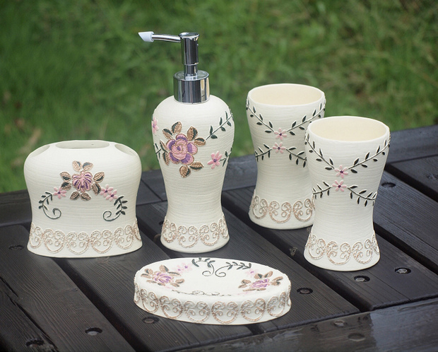 家居用品15款精美樹脂衛浴套件