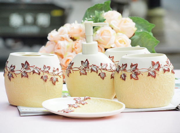 家居用品15款精美樹(shù)脂衛(wèi)浴套件
