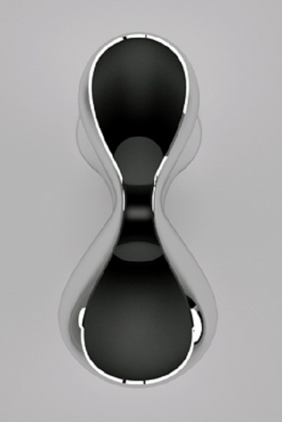 前衛設計金屬質感的未來風格家具