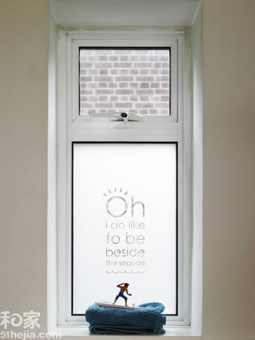 窗上作畫創(chuàng)意磨砂窗貼靈動小窗