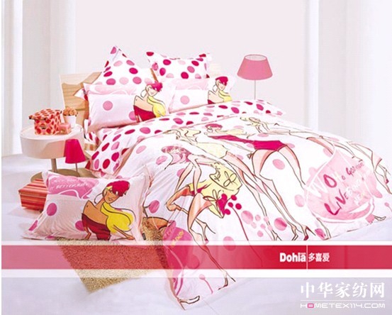 多喜愛將韓國漫畫時尚融入床品