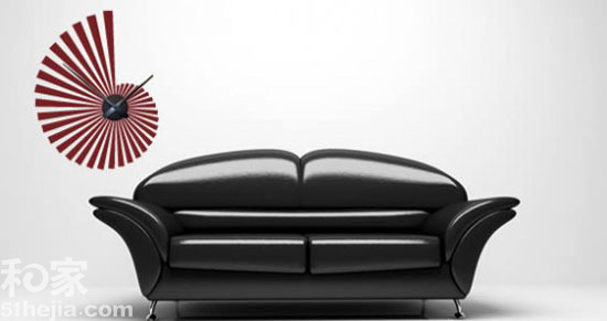 奇思妙想爬上墻個性墻貼拼創意鐘