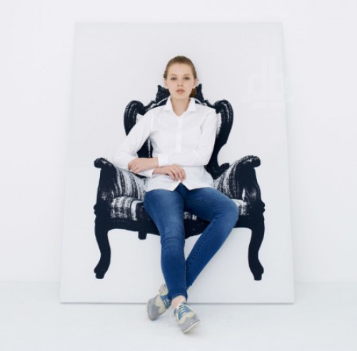 平面帆布椅子設(shè)計(jì) 畫(huà)一樣的椅子