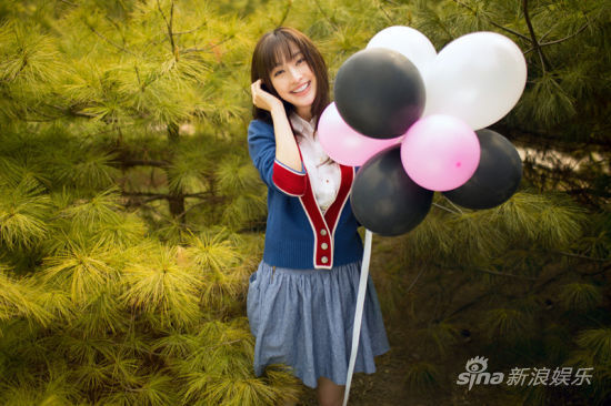 張儷清新寫真如鄰家少女