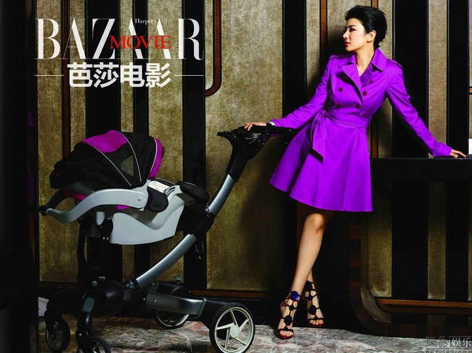 黃奕產后拍雜志寫