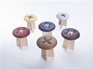 創意紐扣凳設計 回味童年