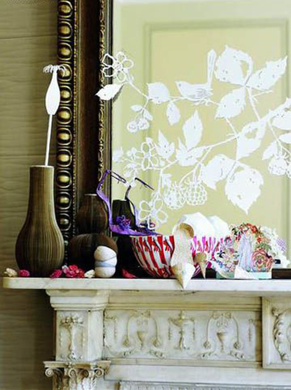 融入剪紙元素的各類家居陳設(1)