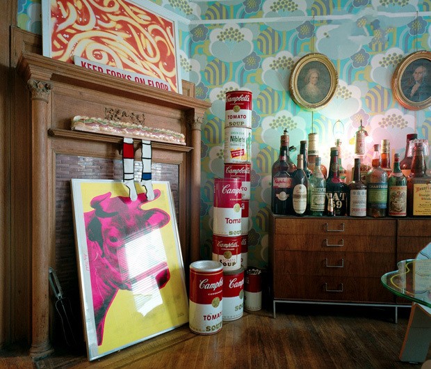 復古風潮波普布藝裝飾