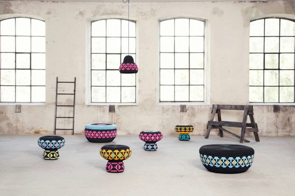 充滿民族風(fēng)風(fēng)格的編織座椅