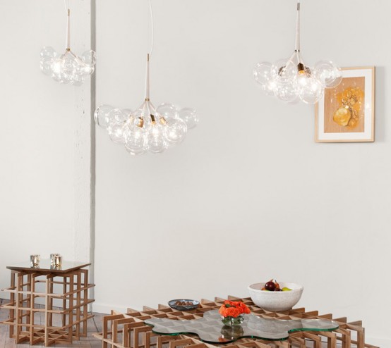 獨具匠心的大燈泡吊燈