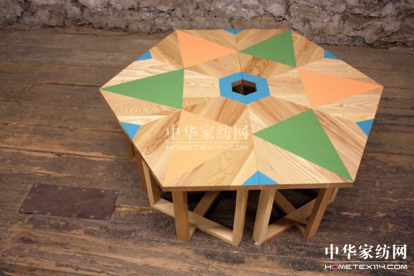 簡潔手繪幾何圖案家具系列