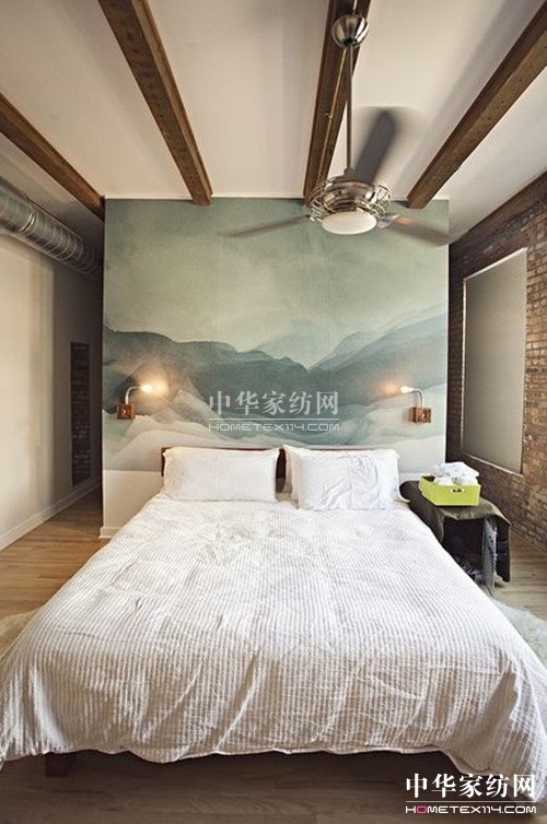 白色主調淡雅時尚床品