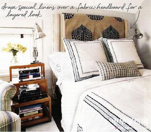 白色主調淡雅時尚床品