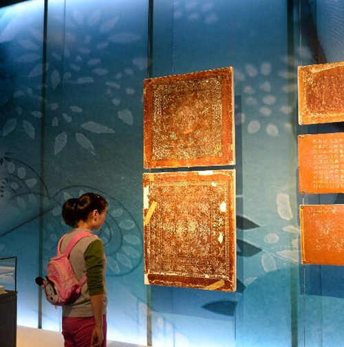 杭州舉辦傳統(tǒng)藍印花布藝術(shù)展