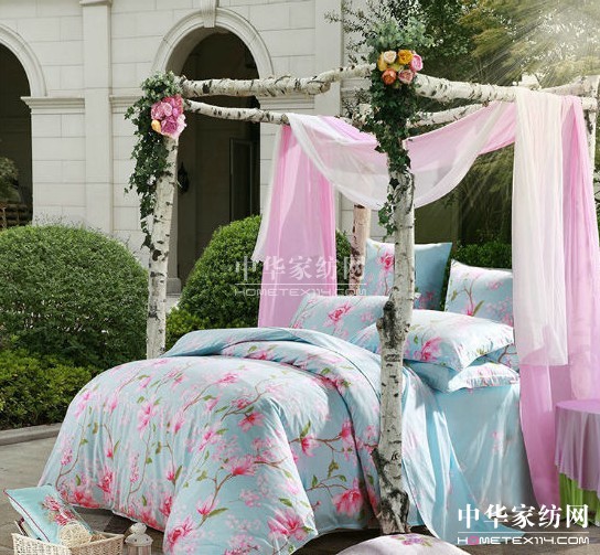 水星家紡田園床品帶你夢(mèng)回桃花源