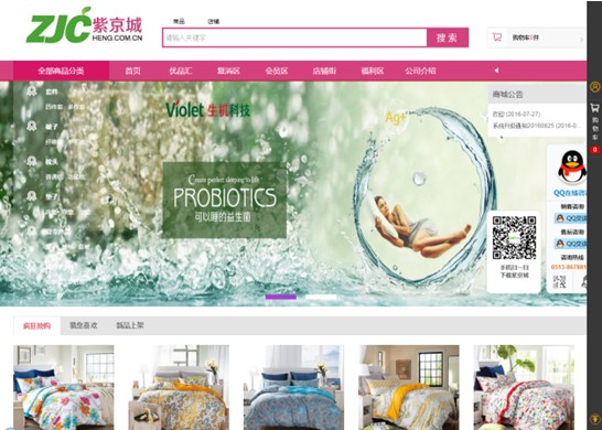 2016年南通市企業融合創新示范培育工程專家組考察紫羅蘭“紫京城OTO電商平臺”