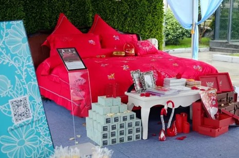 博洋家紡把“婚房”都搬進文博會