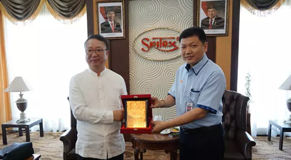 孫瑞哲率團考察印尼當地企業,展望國際合作共贏之路